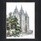 Salt Lake City Temple Evergreen Christmas