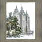 Salt Lake City Temple Evergreen Christmas