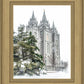 Salt Lake City Temple Evergreen Christmas