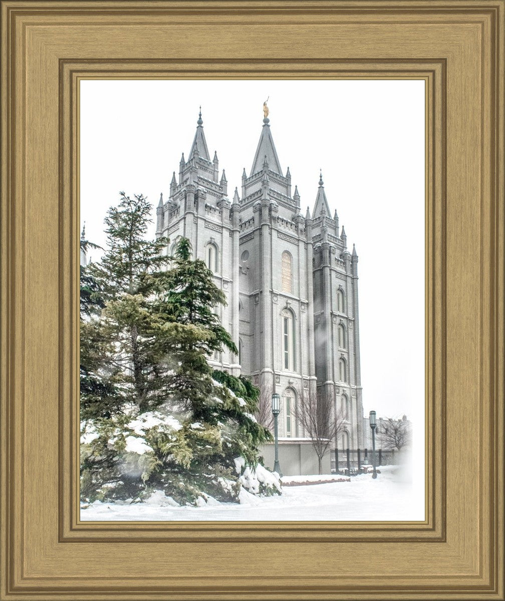 Salt Lake City Temple Evergreen Christmas