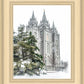 Salt Lake City Temple Evergreen Christmas
