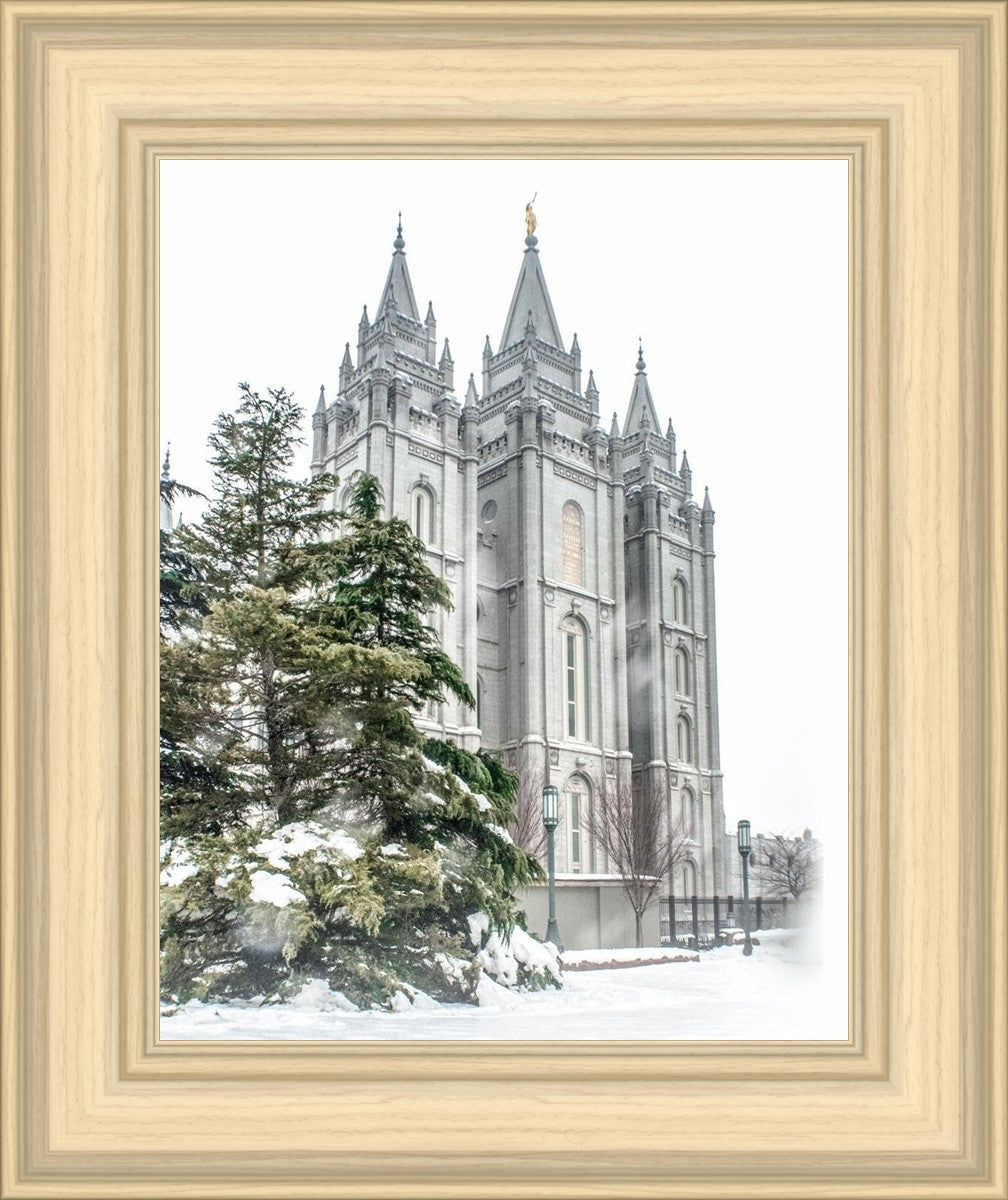 Salt Lake City Temple Evergreen Christmas