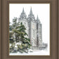 Salt Lake City Temple Evergreen Christmas