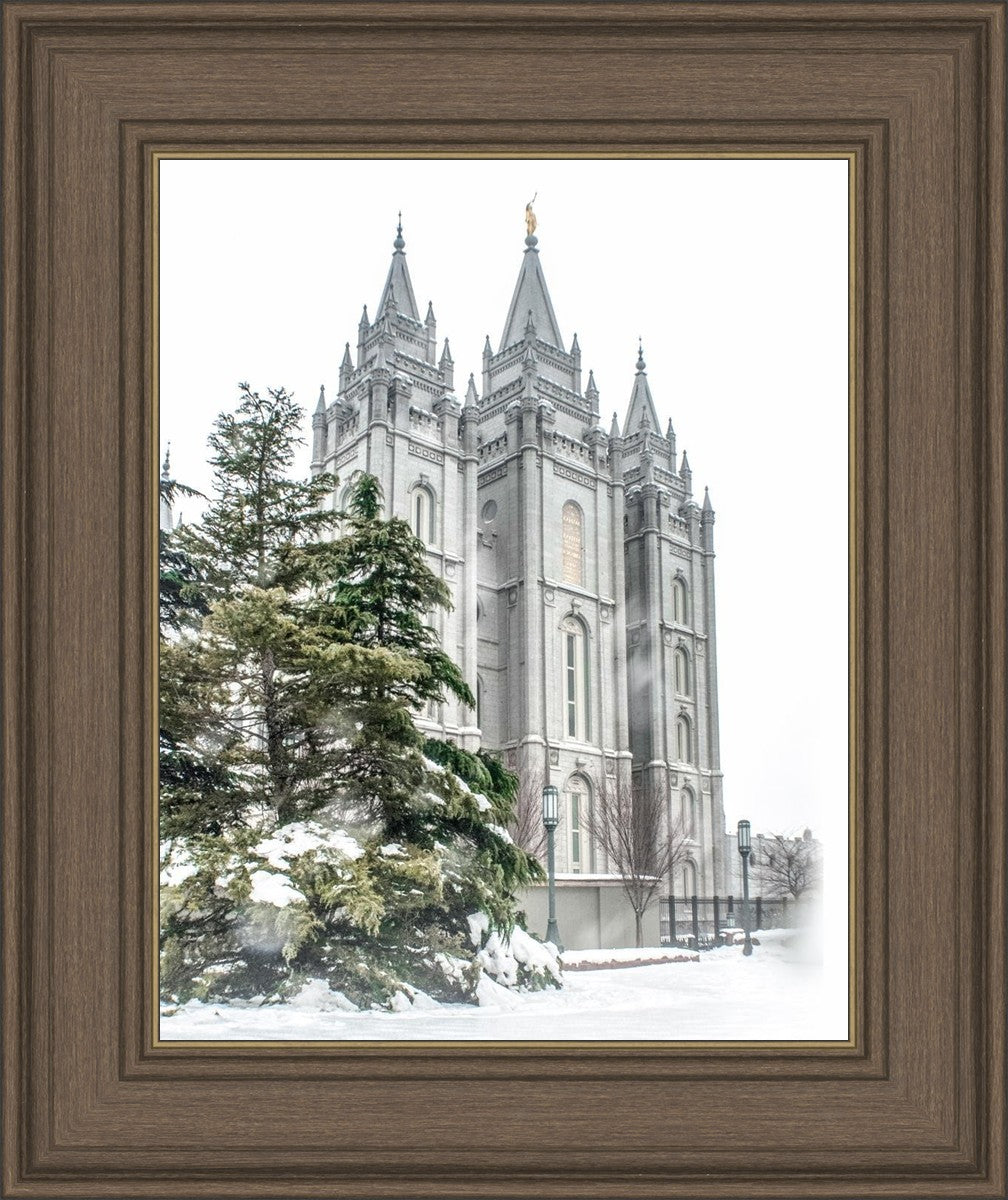 Salt Lake City Temple Evergreen Christmas