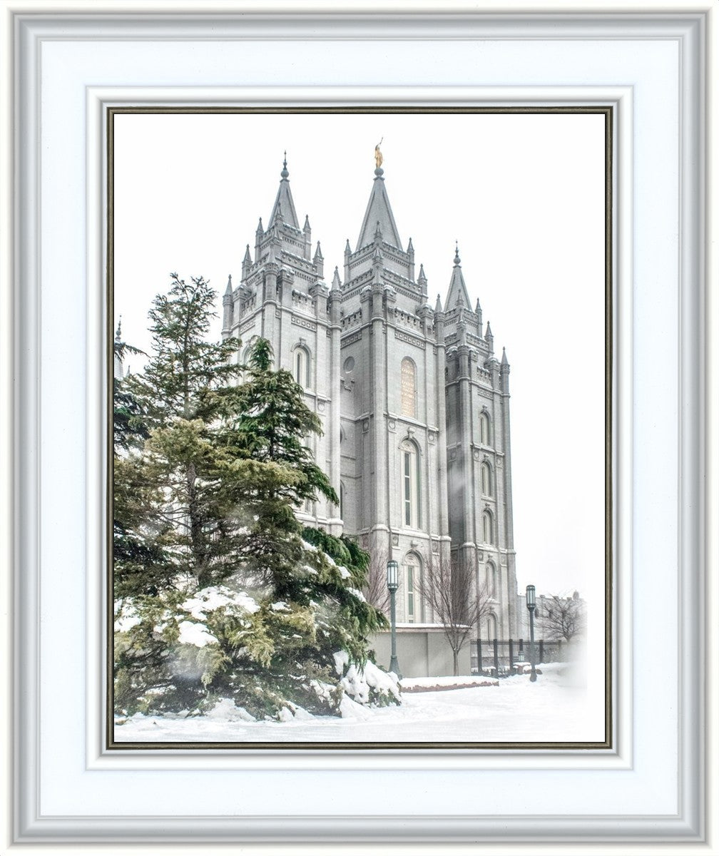 Salt Lake City Temple Evergreen Christmas