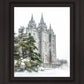 Salt Lake City Temple Evergreen Christmas
