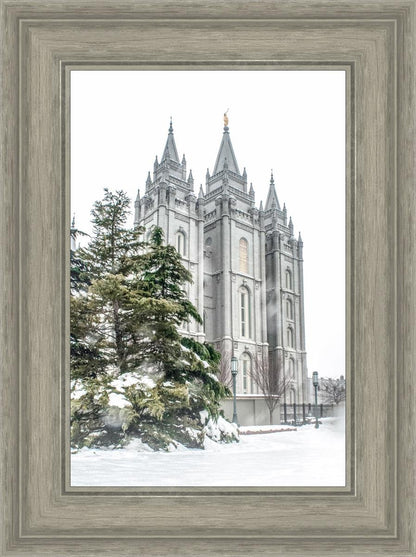 Salt Lake City Temple Evergreen Christmas