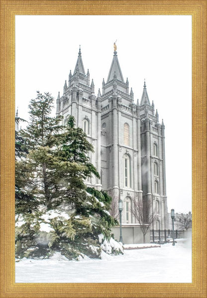 Salt Lake City Temple Evergreen Christmas