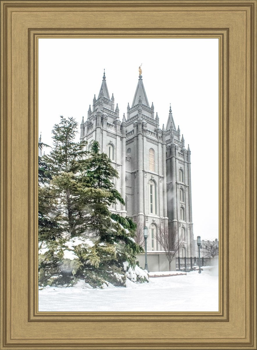 Salt Lake City Temple Evergreen Christmas