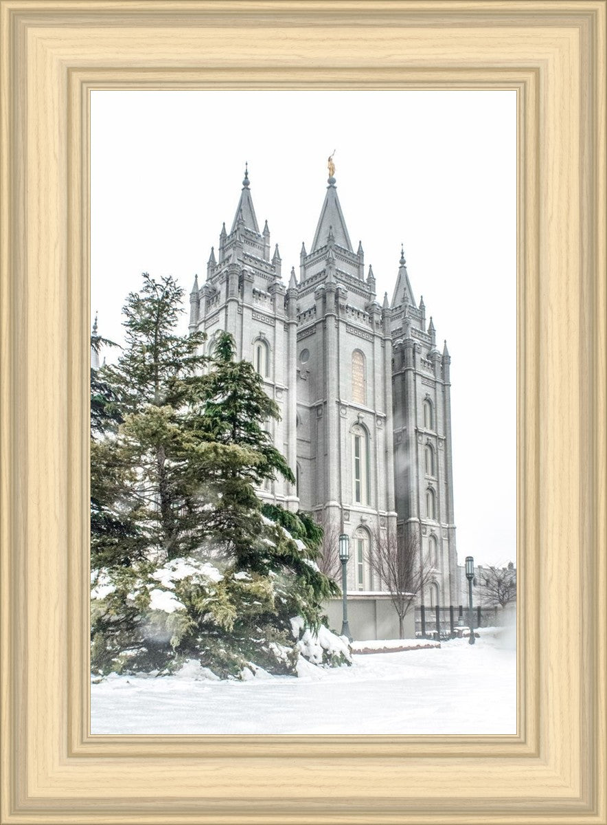 Salt Lake City Temple Evergreen Christmas
