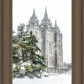Salt Lake City Temple Evergreen Christmas