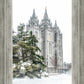 Salt Lake City Temple Evergreen Christmas