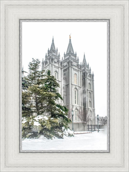 Salt Lake City Temple Evergreen Christmas