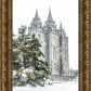 Salt Lake City Temple Evergreen Christmas