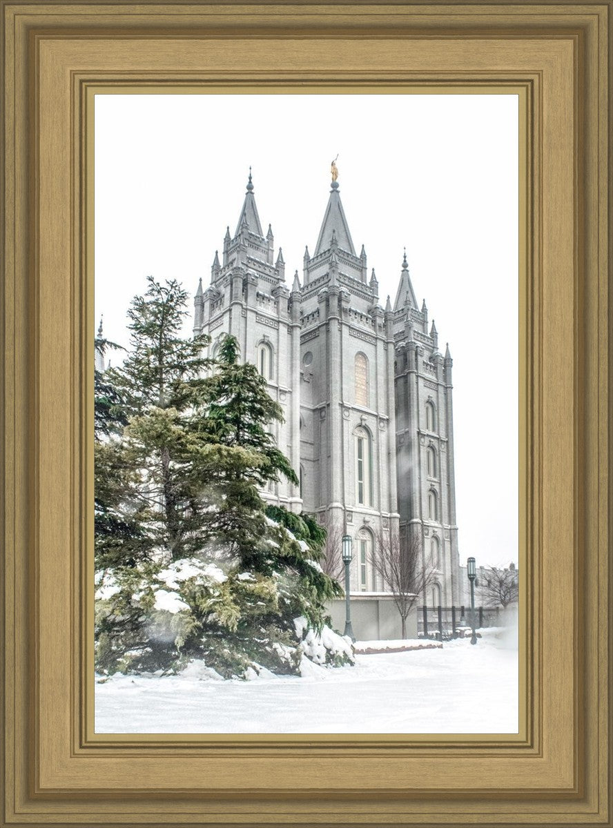 Salt Lake City Temple Evergreen Christmas