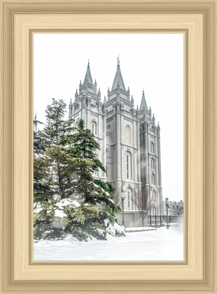 Salt Lake City Temple Evergreen Christmas