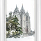 Salt Lake City Temple Evergreen Christmas