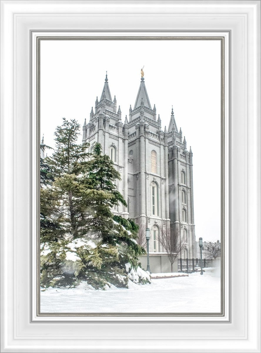 Salt Lake City Temple Evergreen Christmas
