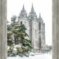Salt Lake City Temple Evergreen Christmas