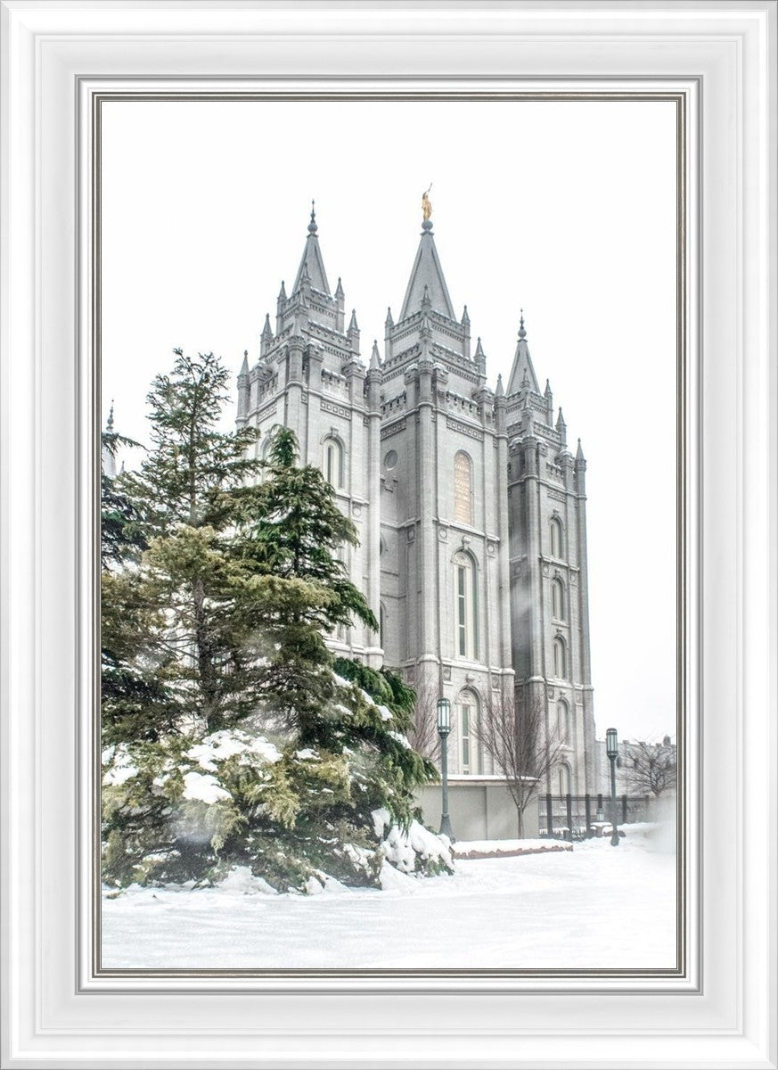 Salt Lake City Temple Evergreen Christmas