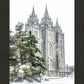 Salt Lake City Temple Evergreen Christmas
