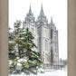 Salt Lake City Temple Evergreen Christmas