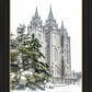 Salt Lake City Temple Evergreen Christmas