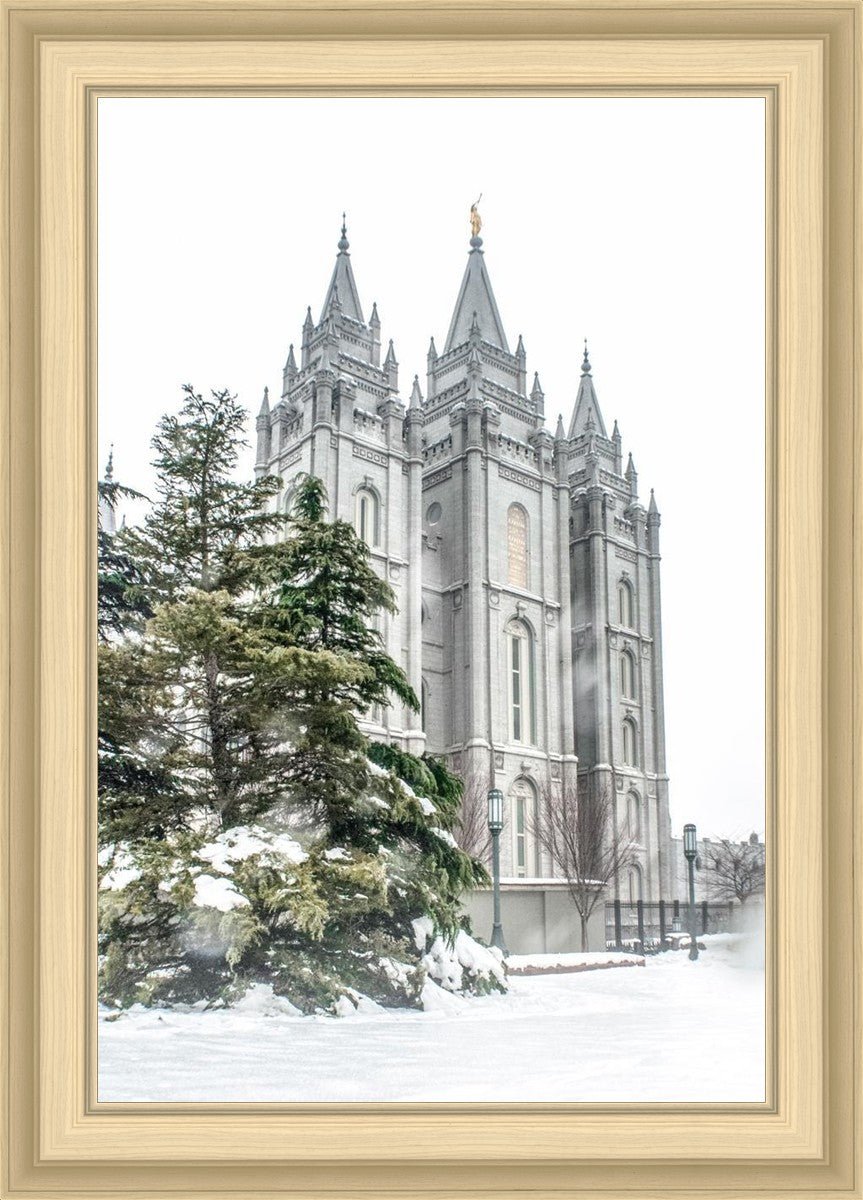 Salt Lake City Temple Evergreen Christmas