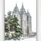 Salt Lake City Temple Evergreen Christmas