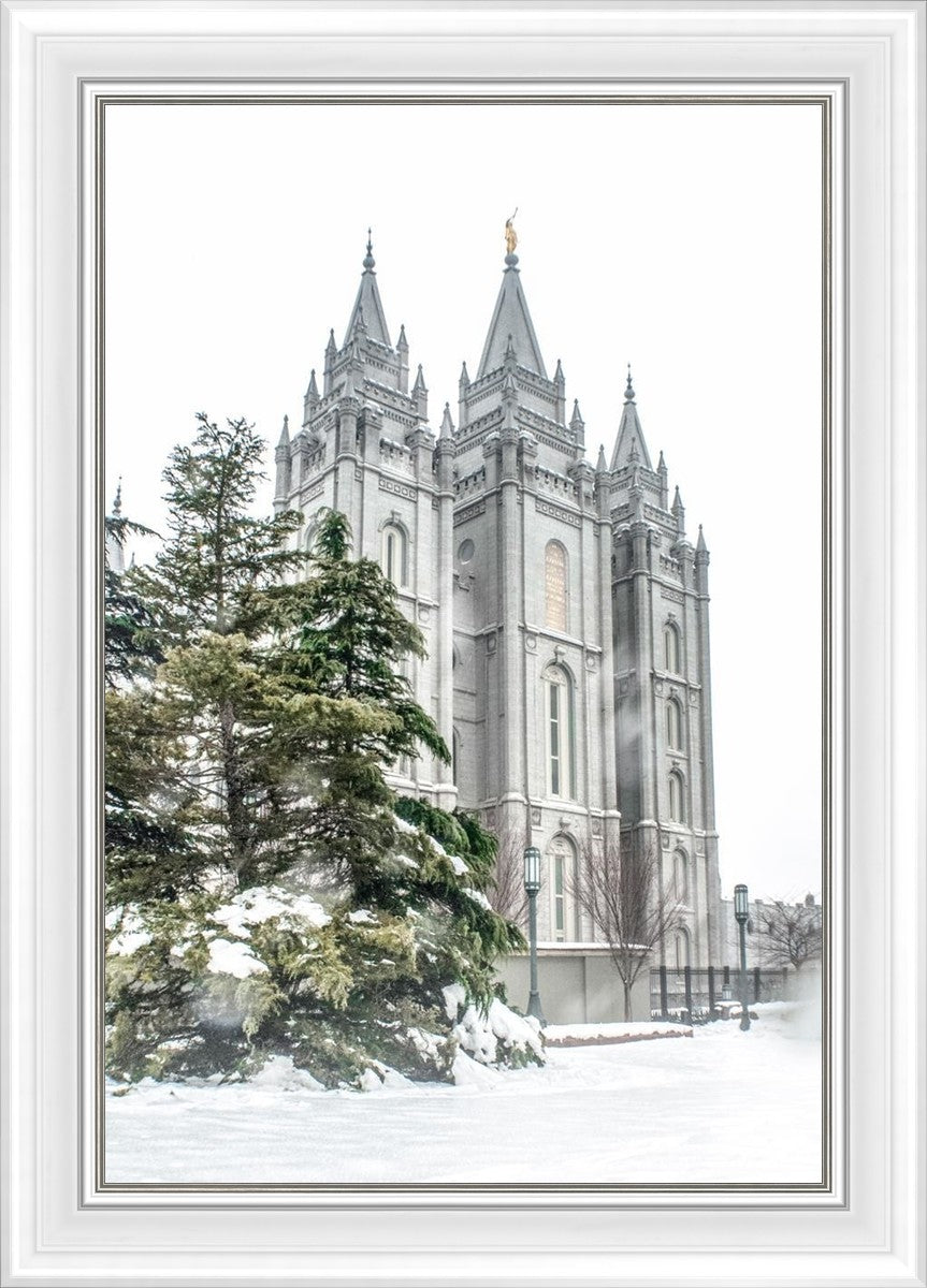 Salt Lake City Temple Evergreen Christmas