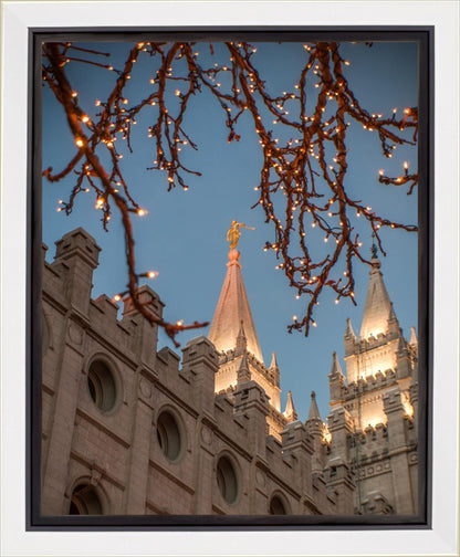 Salt Lake City Temple He Giveth Light Gallery Wrap