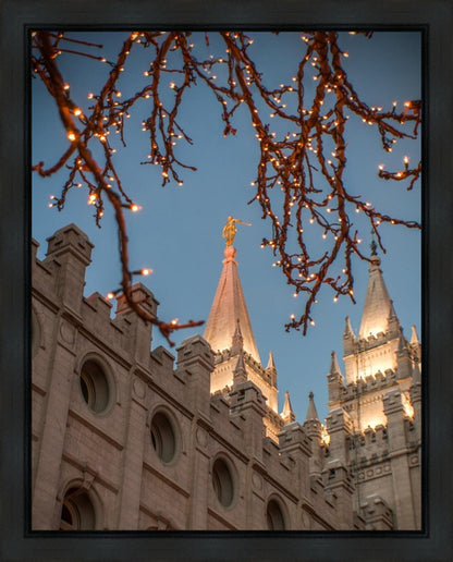 Salt Lake City Temple He Giveth Light Gallery Wrap