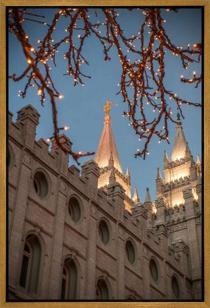 Salt Lake City Temple He Giveth Light Gallery Wrap