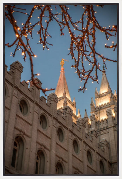 Salt Lake City Temple He Giveth Light Gallery Wrap