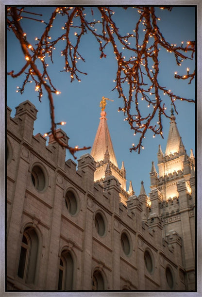 Salt Lake City Temple He Giveth Light Gallery Wrap