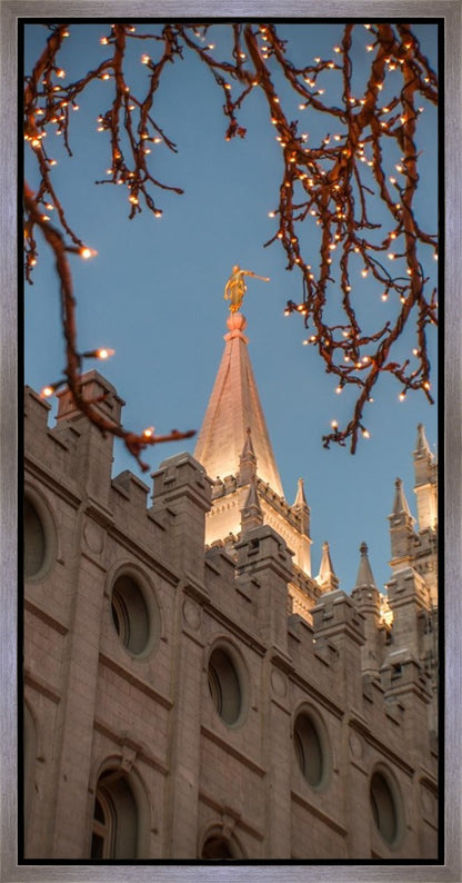 Salt Lake City Temple He Giveth Light Gallery Wrap