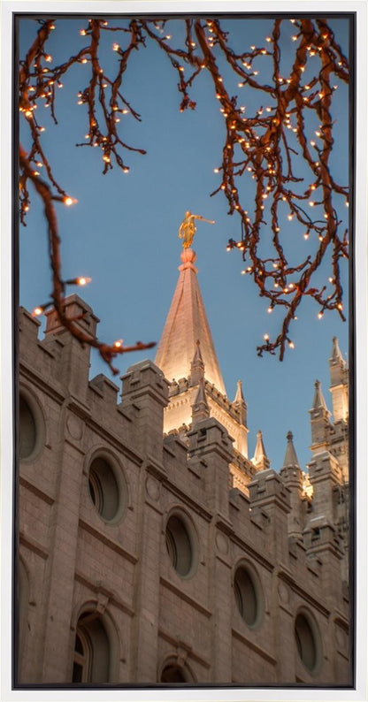 Salt Lake City Temple He Giveth Light Gallery Wrap