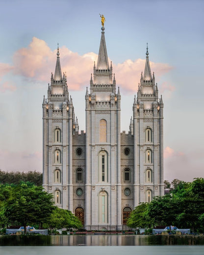 Salt Lake City Temple In All His Glory Gallery Wrap
