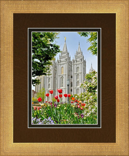 Salt Lake City Temple June - God Is the Gardner
