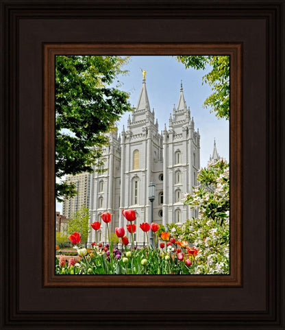 Salt Lake City Temple June - God Is the Gardner