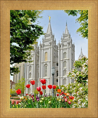 Salt Lake City Temple June - God Is the Gardner