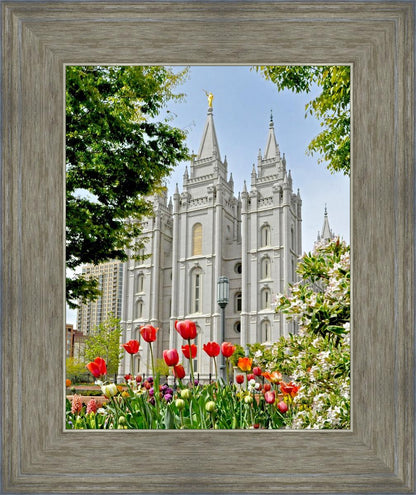 Salt Lake City Temple June - God Is the Gardner