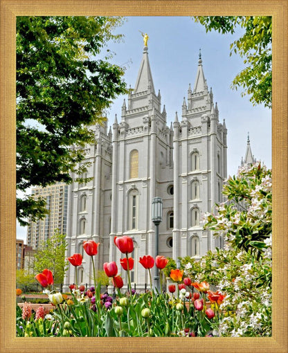 Salt Lake City Temple June - God Is the Gardner
