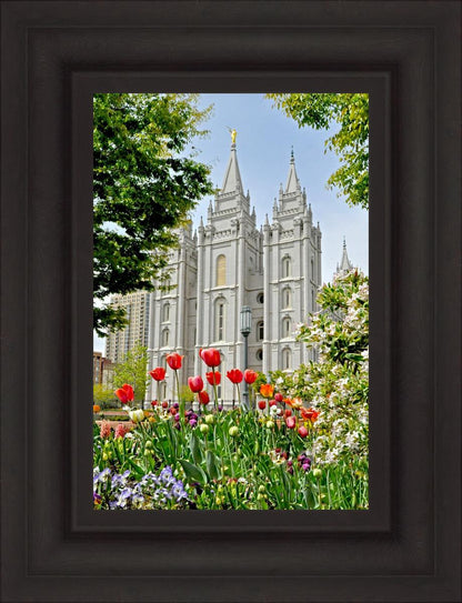 Salt Lake City Temple June - God Is the Gardner