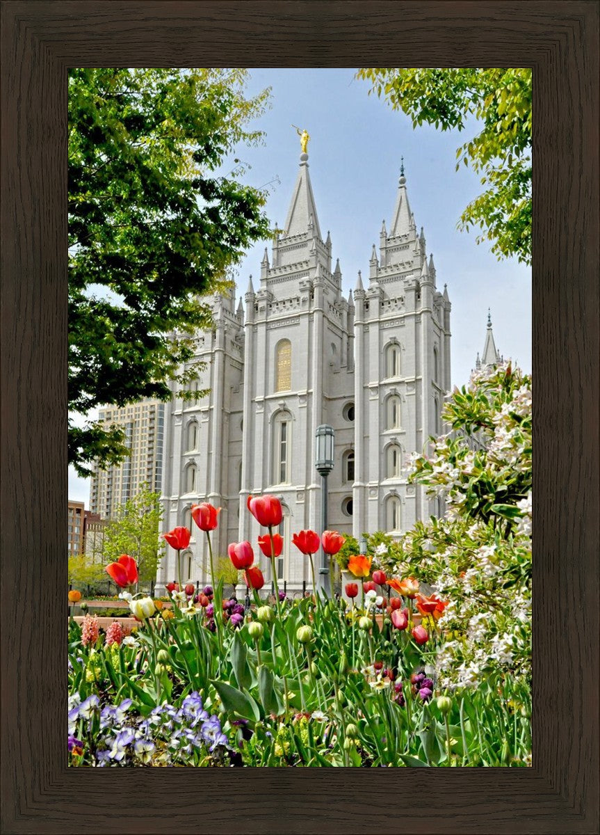Salt Lake City Temple June - God Is the Gardner