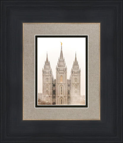 Salt Lake City Temple Quiet Misty Morning