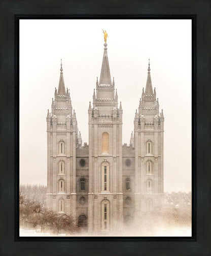 Salt Lake City Temple Quiet Misty Morning Gallery Wrap