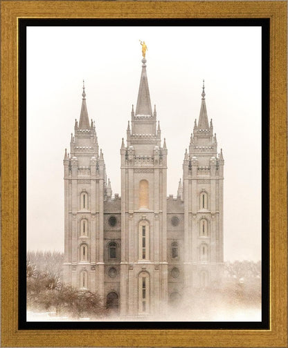 Salt Lake City Temple Quiet Misty Morning Gallery Wrap