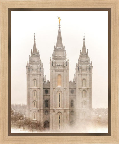 Salt Lake City Temple Quiet Misty Morning Gallery Wrap