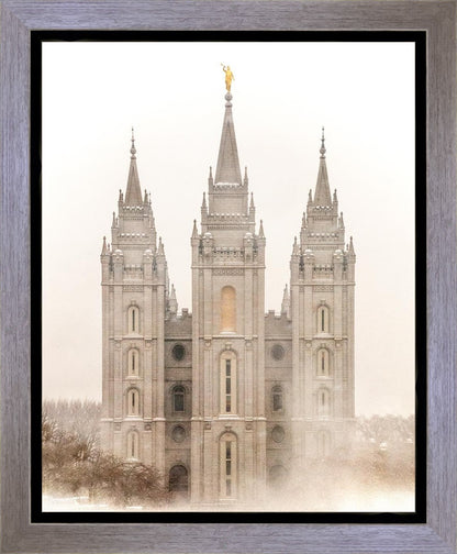 Salt Lake City Temple Quiet Misty Morning Gallery Wrap